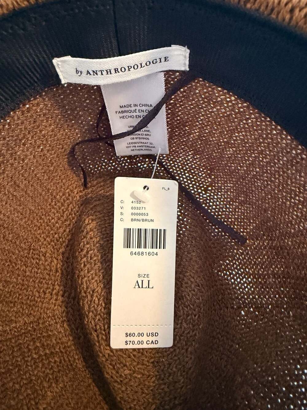 Anthropologie Knitted Panama Sun Hat with Multi-Thread and Rhinestone Trim Band - Picture 5 of 7